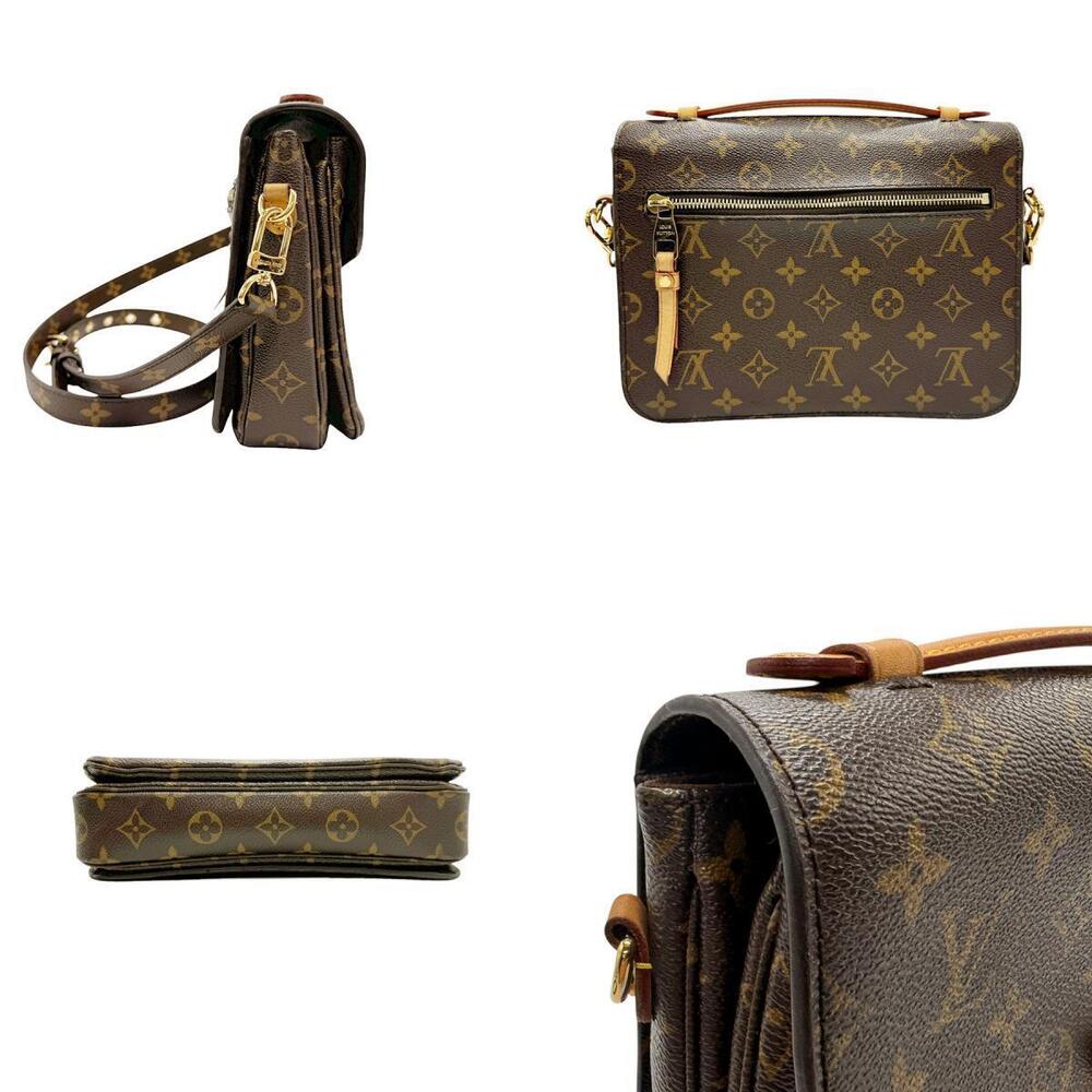 Louis Vuitton Shoulder Metis Brown Monogram Canvas Bag